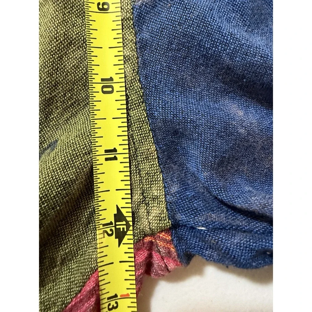 The Little Bazaar Nepal 100% Cotton Patchwork Cargo Pants Boho Size S/m - Picture 6 of 16